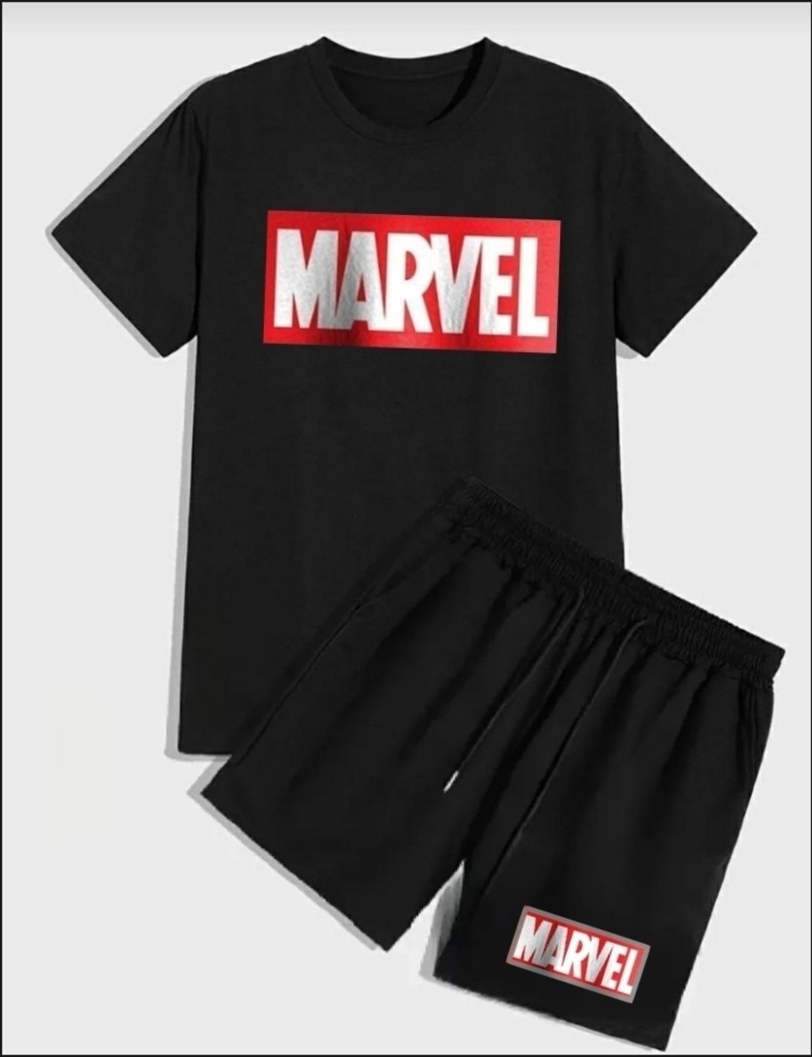 Yoho Sport Penye Yazlık Şort ve Penye Tshirt Marvel Spor Takım Tshirtşort