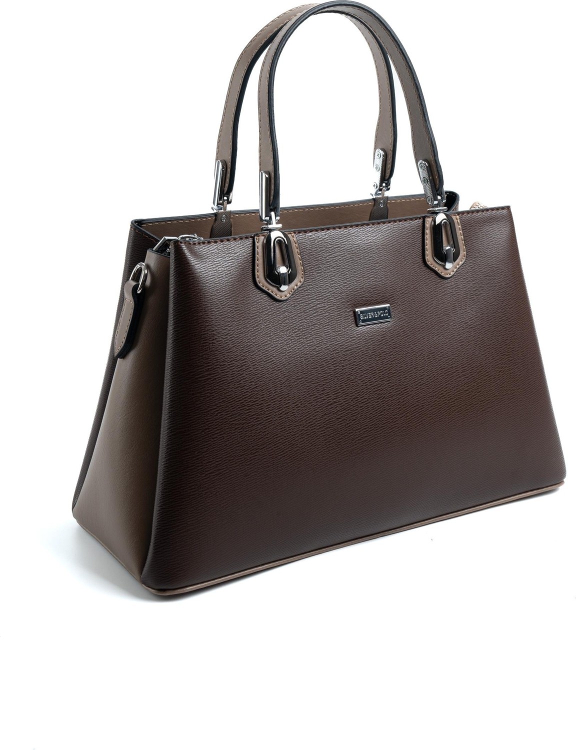 Silver & Polo Silver Polo Kahve - Vizon Düz Kadın El Çantası SP1253 görsel 2
