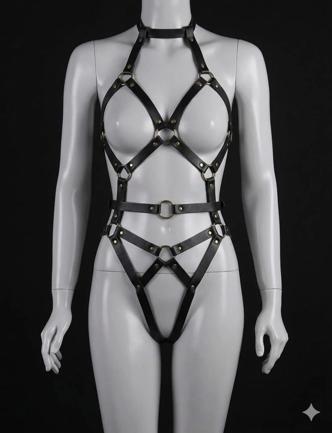 Luna Vanessa Sevgililer Günü Body Deri Iç Çamaşırı Takımı -2003-SVGI-FTK-K-2XL görsel 3