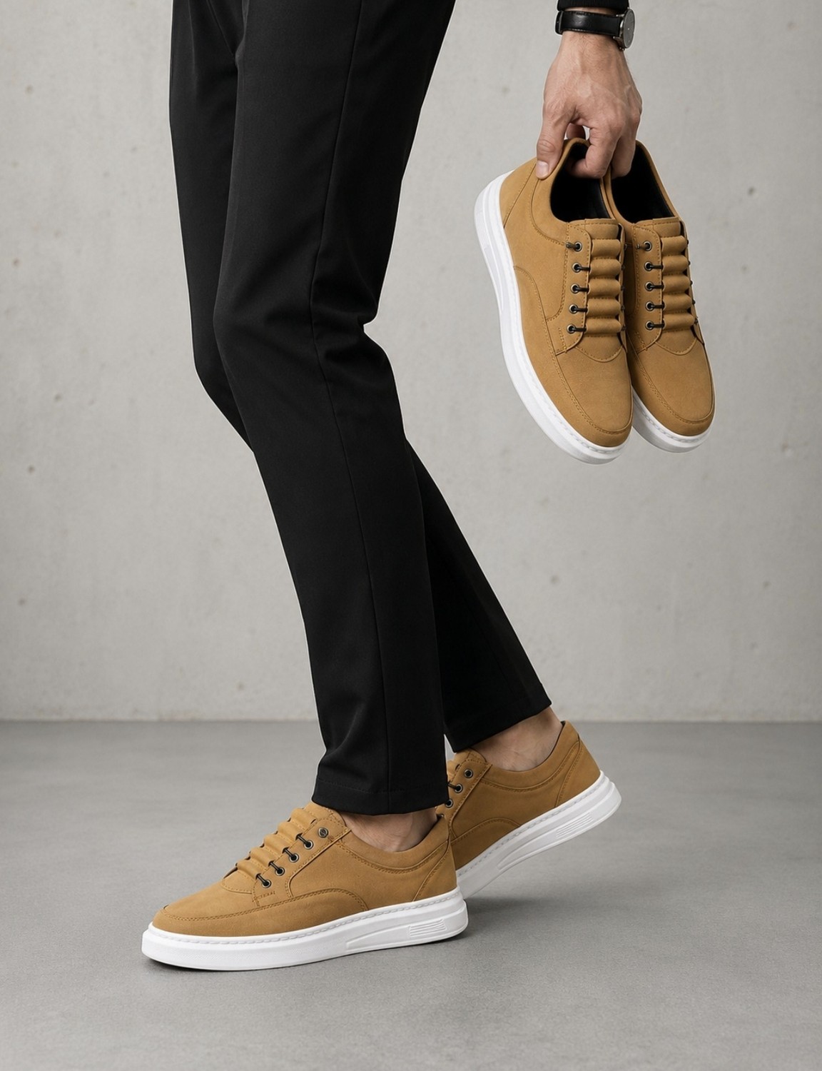 Erkek Sneaker Akıllı Bağcıklı Günlük Rahat Ayakkabı