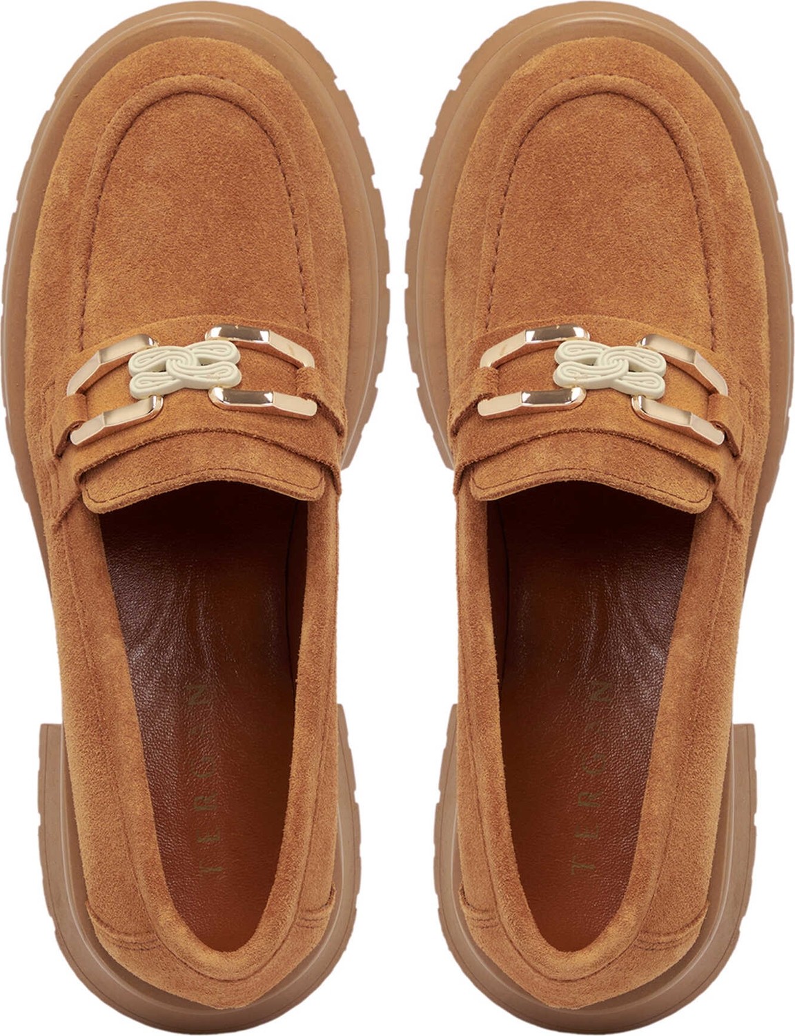 Tergan Taba Hakiki Süet Deri Kadın Loafer - K25S1AY68166-K59 görsel 5