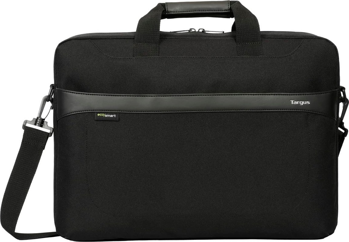1001 Üniseks 15-16" Geolite Ecosmart Slim Brief Briefcase, Siyah