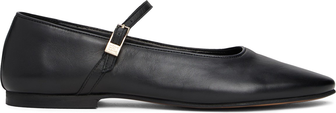 Tommy Hilfiger Deri Siyah Kadın Babet FW0FW09152BDS