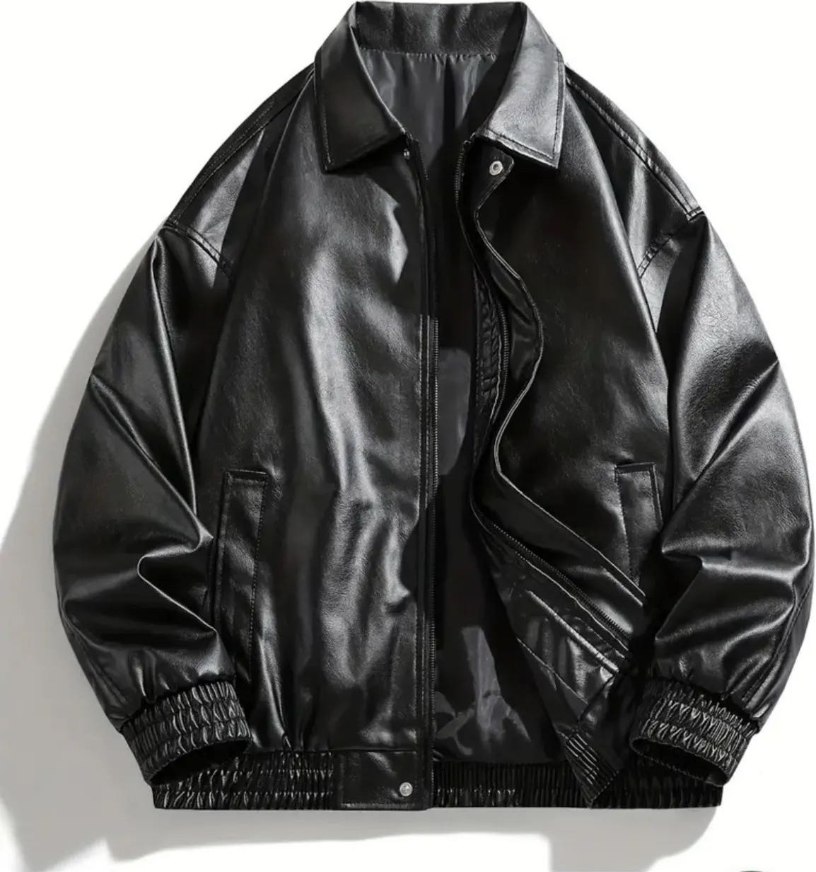 Çerme Oversize Unisex Vintage Deri Ceket