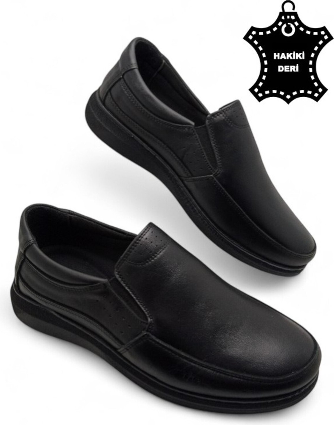 Magic Shoes Erkek Mevsimlik Hakiki Deri Ultra Rahat Klasik Günlük Baba Ayakkabısı görsel 2