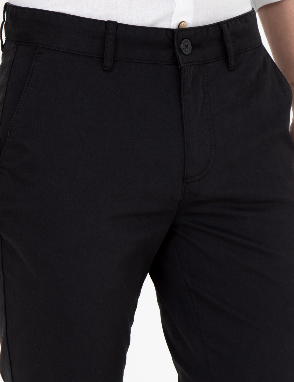 Pierre Cardin Erkek Siyah Slim Fit Kanvas Pantolon 50288511-VR046 görsel 5