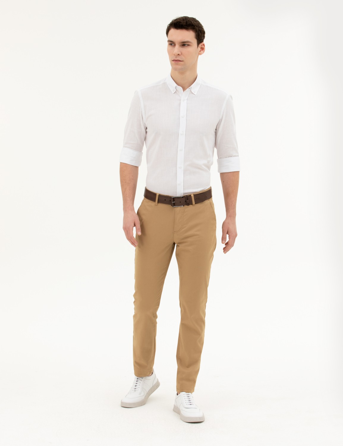 Pierre Cardin Erkek Siyah Slim Fit Kanvas Pantolon 50288511-VR046