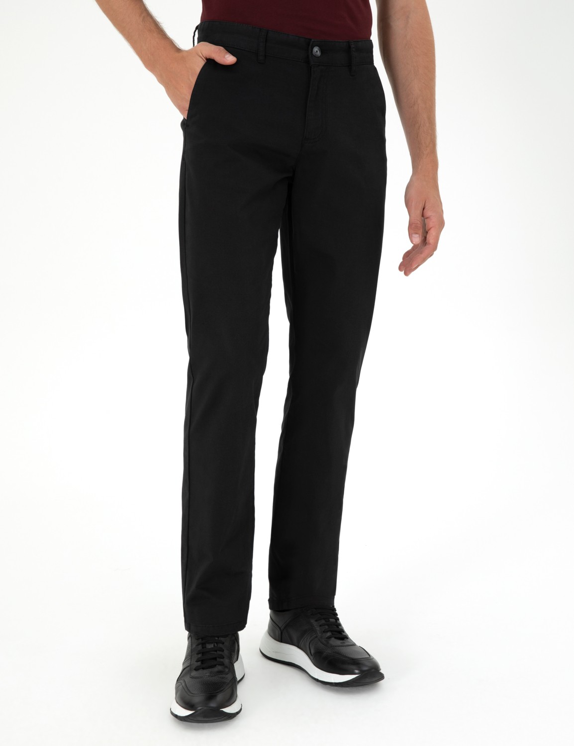 Pierre Cardin Erkek Regular Fit Kanvas Pantolon 50292505-VR033 Orta Kalınlıkta Desenli Lacivert görsel 8