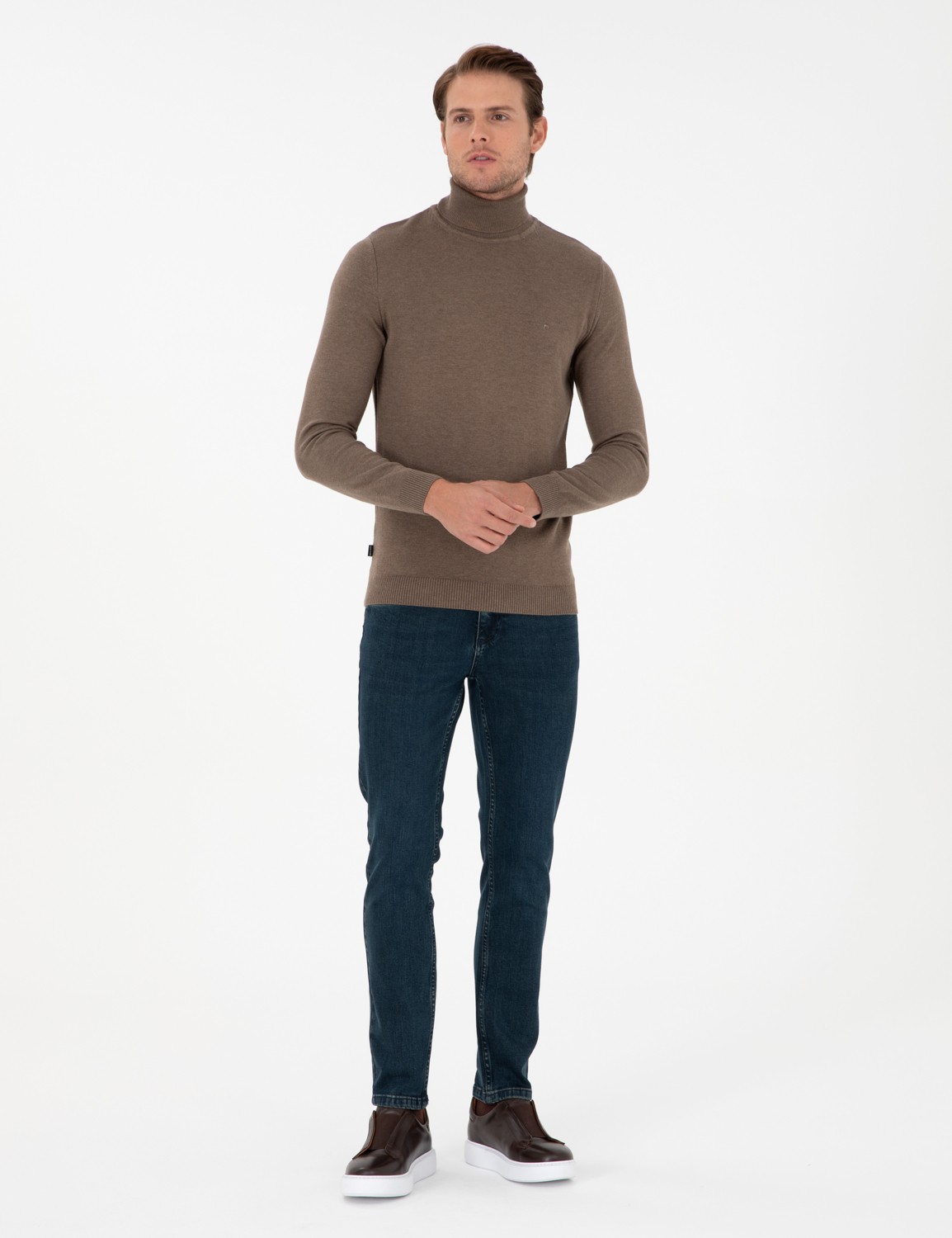 Pierre Cardin Erkek Mavi Slim Fit Jean Pantolon 50296146-Vr036 görsel 3