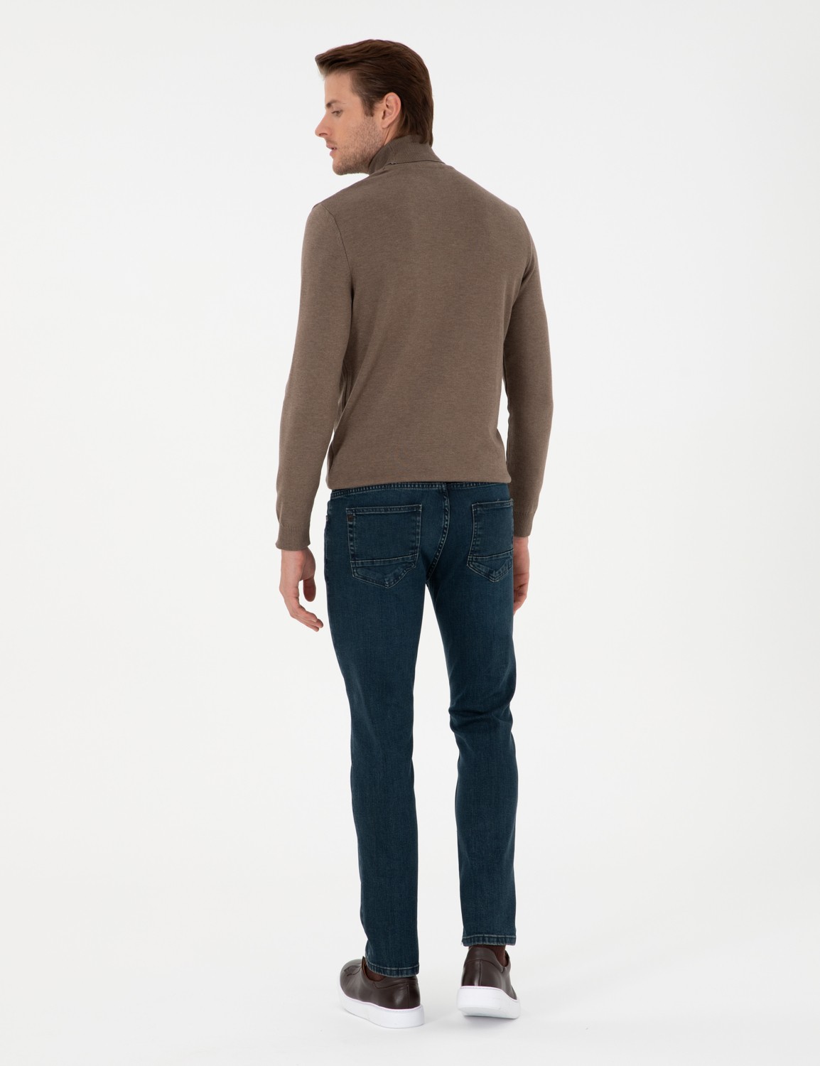 Pierre Cardin Erkek Mavi Slim Fit Jean Pantolon 50296146-Vr036 görsel 4