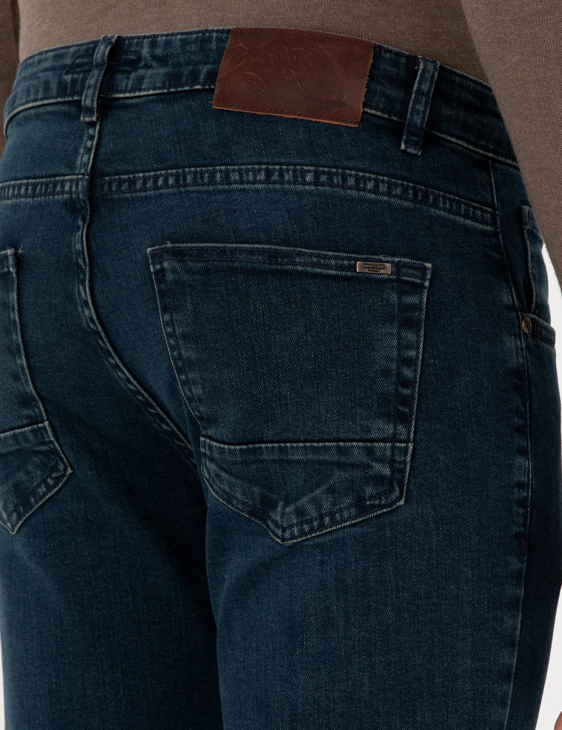 Pierre Cardin Erkek Mavi Slim Fit Jean Pantolon 50296146-Vr036 görsel 5