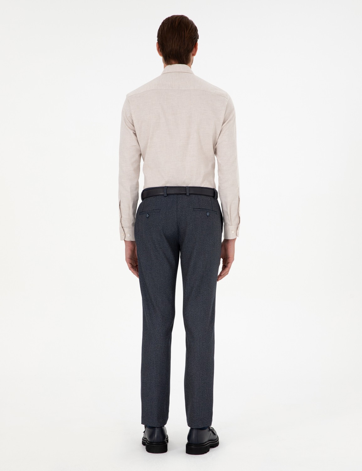 Pierre Cardin Kahverengi Slim Fit Kumaş Pantolon 50292959 VR029 görsel 4