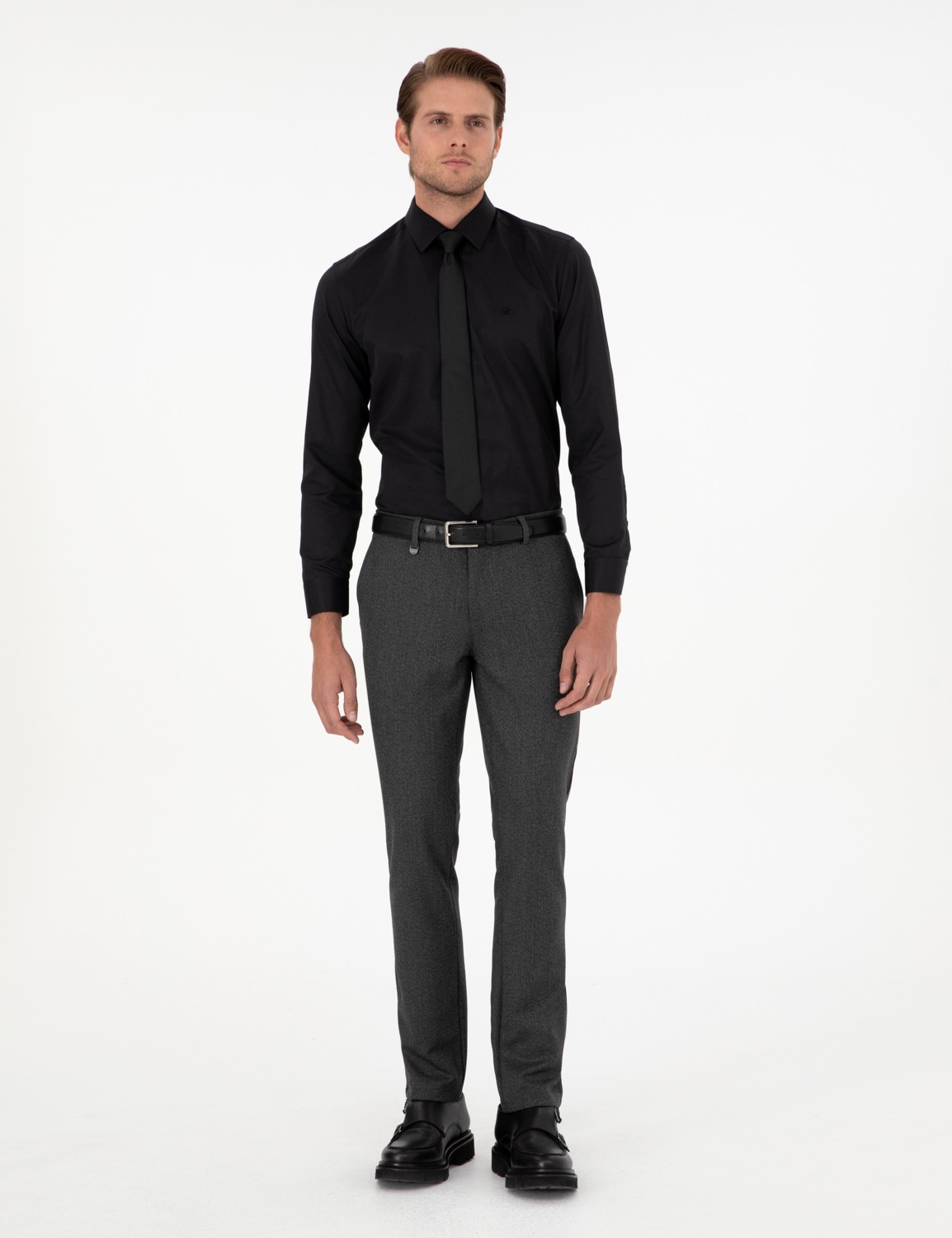 Pierre Cardin Kahverengi Slim Fit Kumaş Pantolon 50292959 VR029 görsel 7