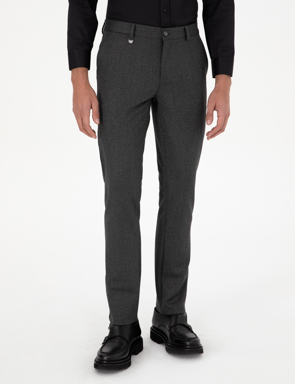 Pierre Cardin Kahverengi Slim Fit Kumaş Pantolon 50292959 VR029 görsel 8
