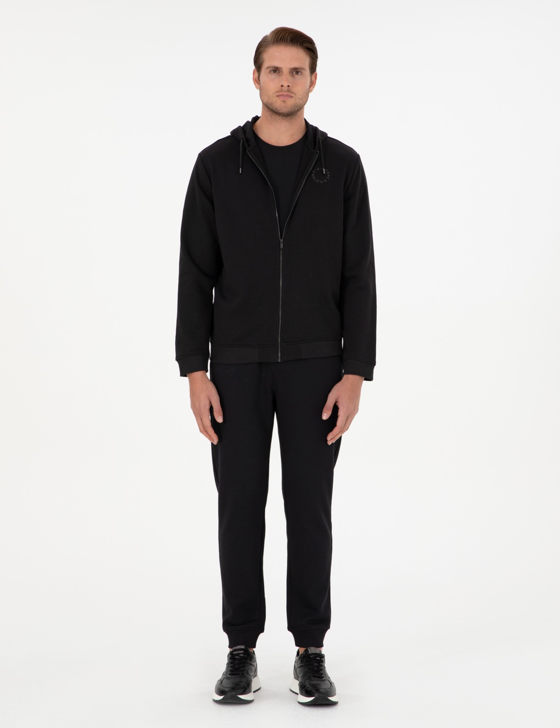 Pierre Cardin Erkek Lacivert Slim Fit 3 İplik Paçası Lastikli Eşofman Altı 50299286-VR033 görsel 7
