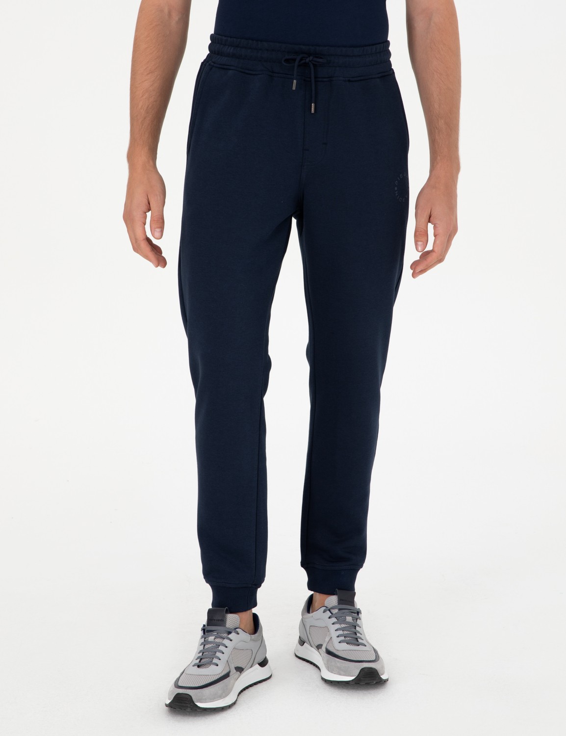 Pierre Cardin Erkek Lacivert Slim Fit 3 İplik Paçası Lastikli Eşofman Altı 50299286-VR033 görsel 2