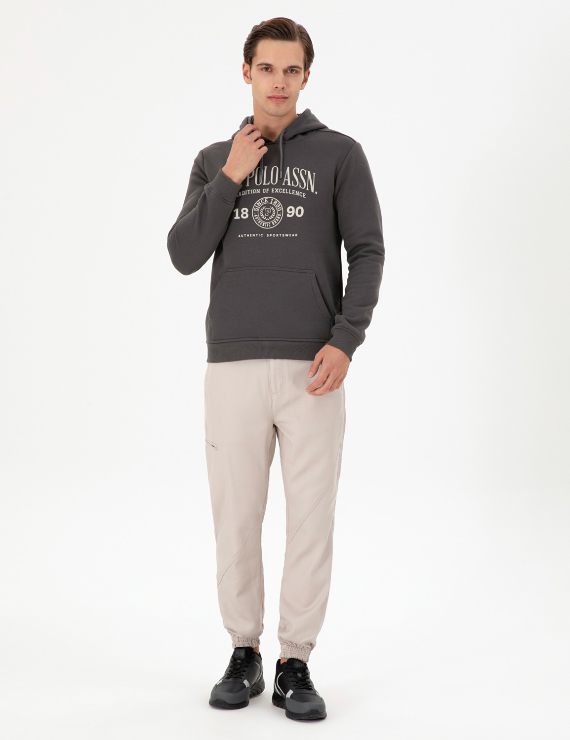 U.S. Polo Assn. Erkek Jogger Fit Lacivert Kanvas Pantolon 50291175-VR033 görsel 7