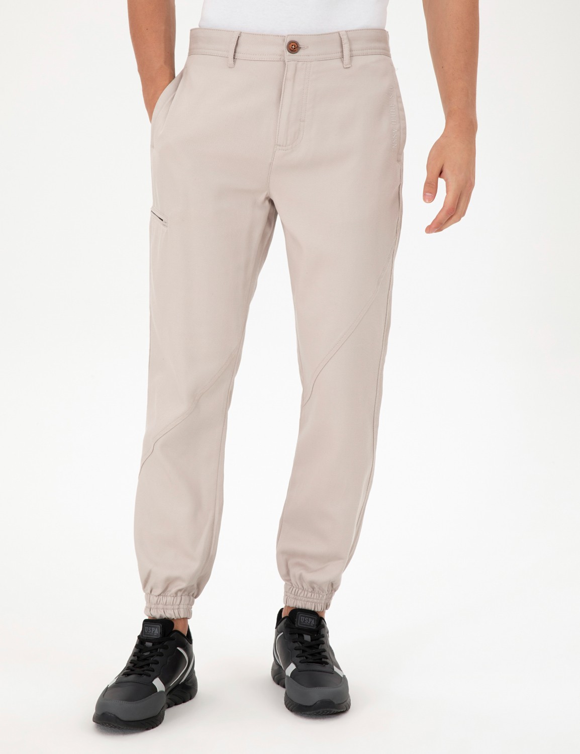 U.S. Polo Assn. Erkek Jogger Fit Lacivert Kanvas Pantolon 50291175-VR033 görsel 8
