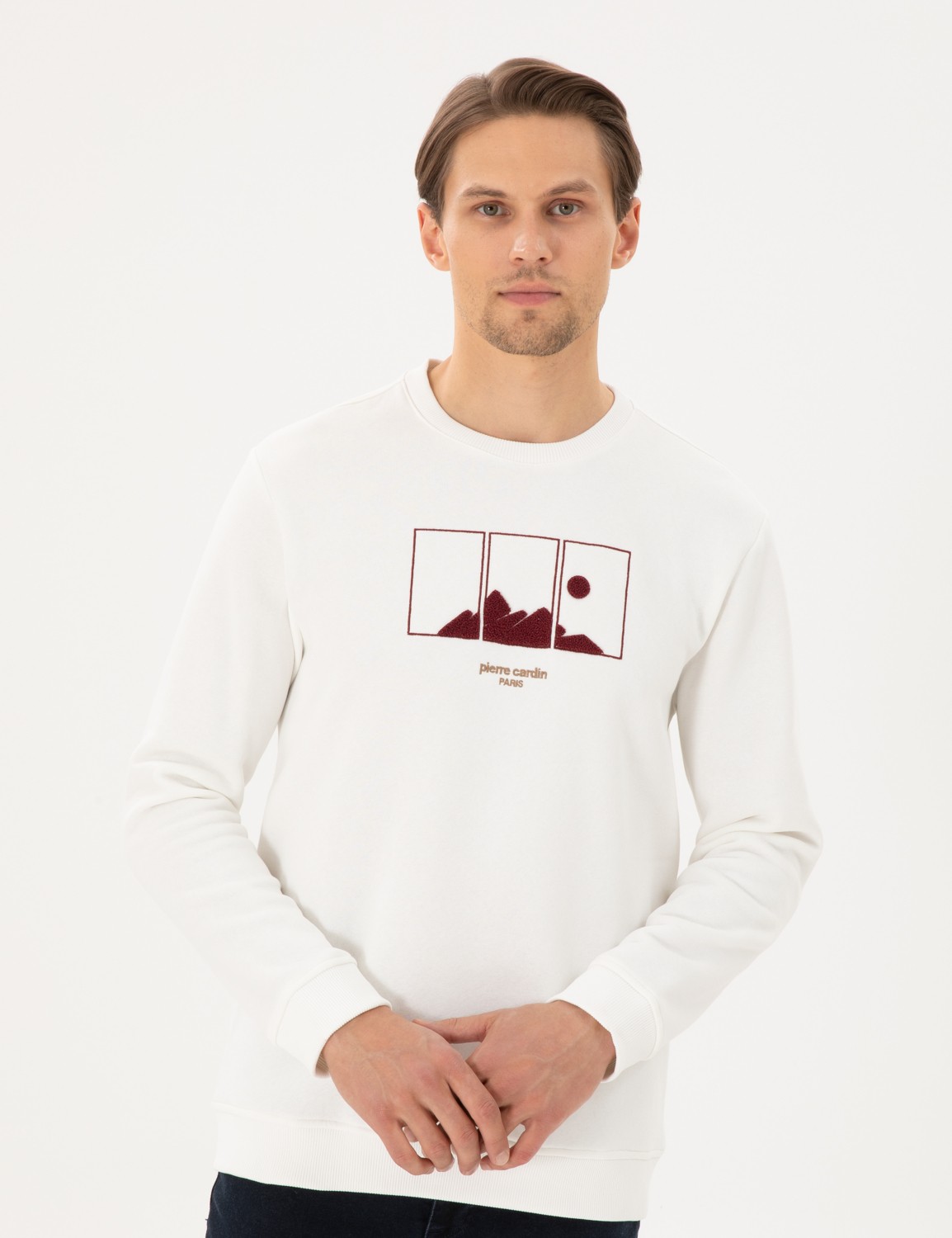 Pierre Cardin Erkek Yeşil Regular Fit Sweatshirt 50290703-VR054