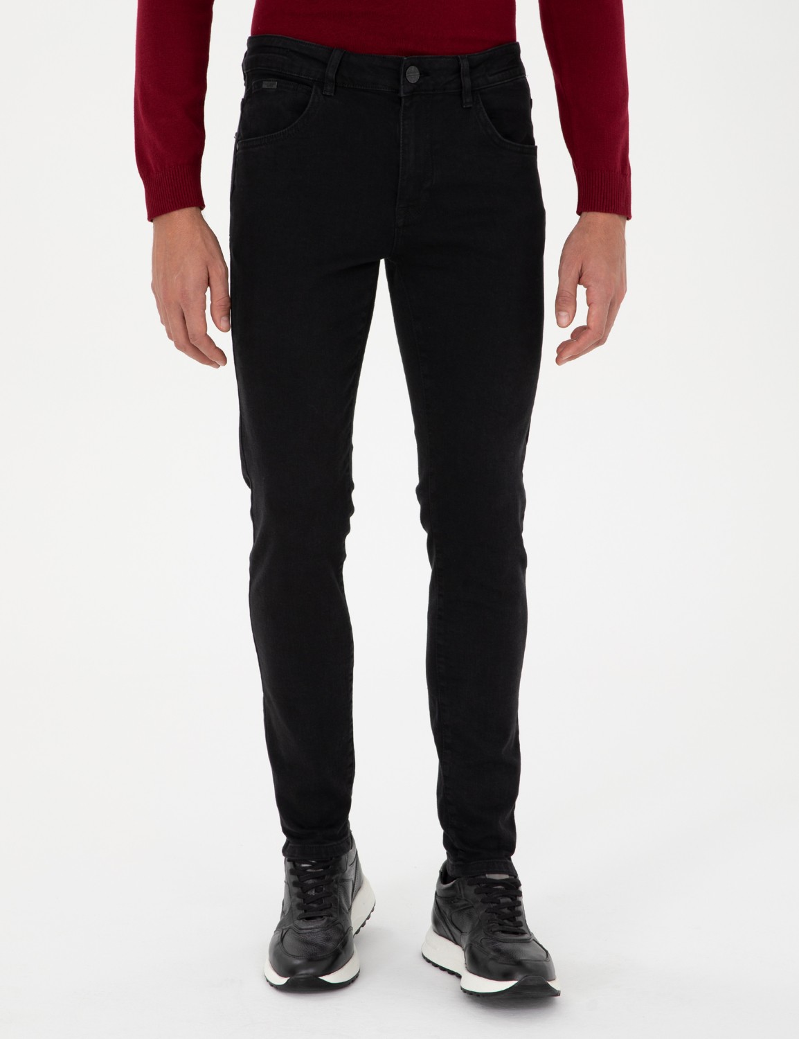 Pierre Cardin Erkek Siyah Slim Fit Jean Pantolon 50299876-VR046 görsel 2