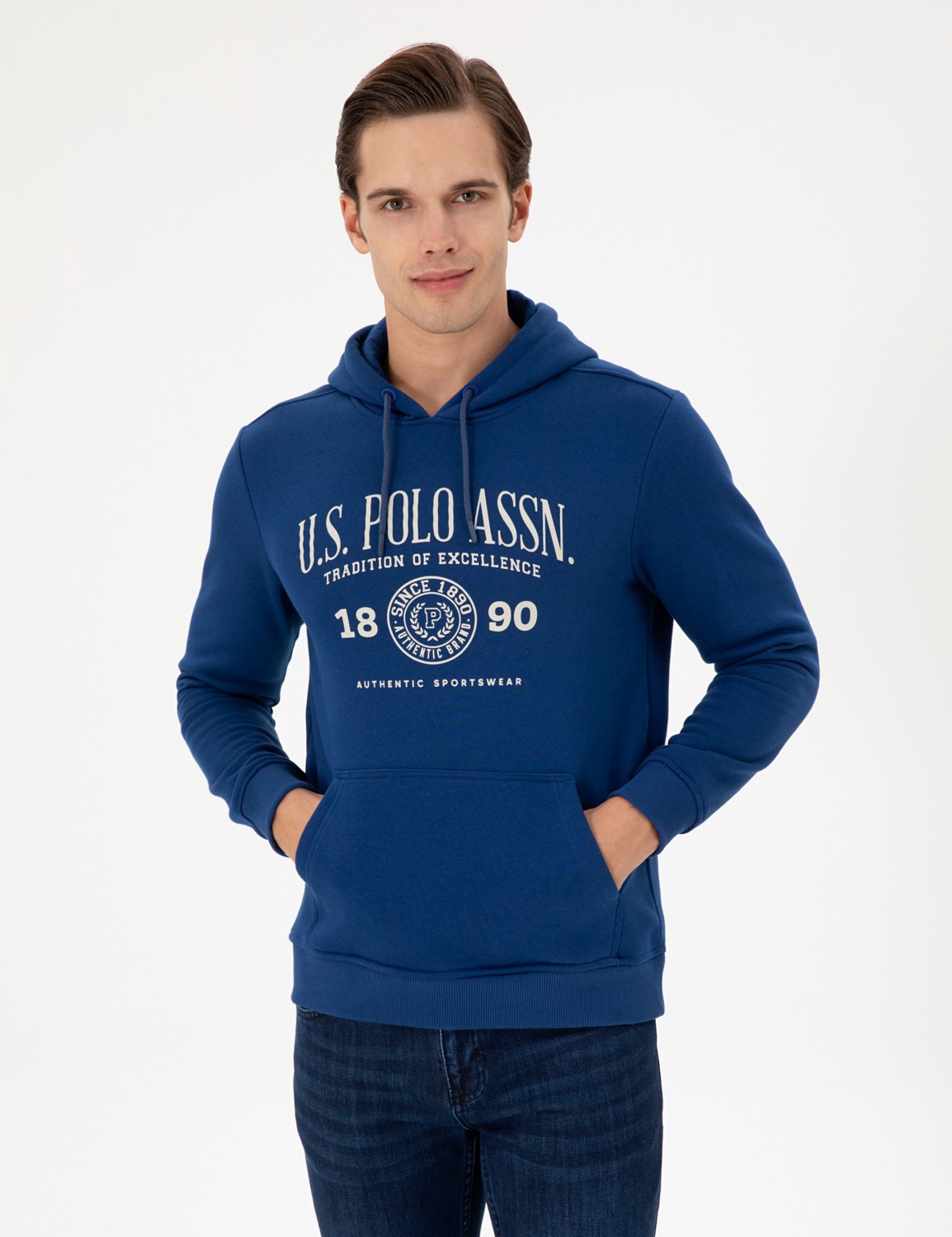 U.S. Polo Assn. Erkek Antrasit Sweatshirt 50293446-VR006 görsel 3