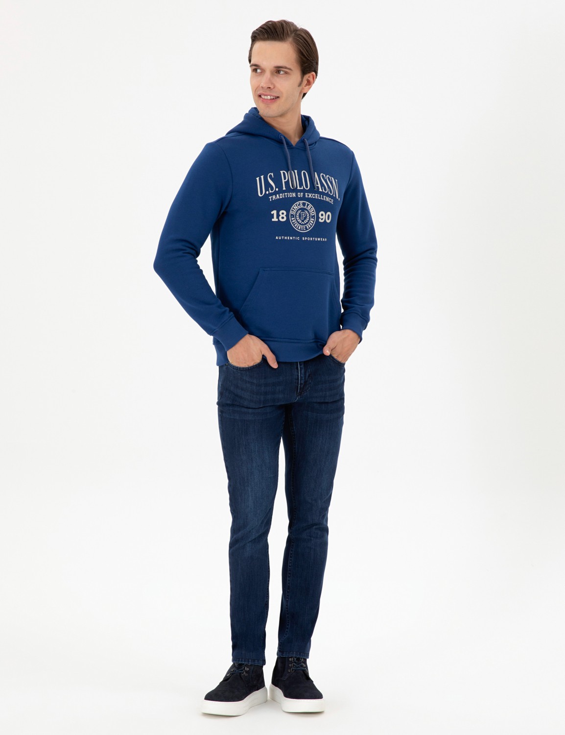 U.S. Polo Assn. Erkek Antrasit Sweatshirt 50293446-VR006 görsel 4