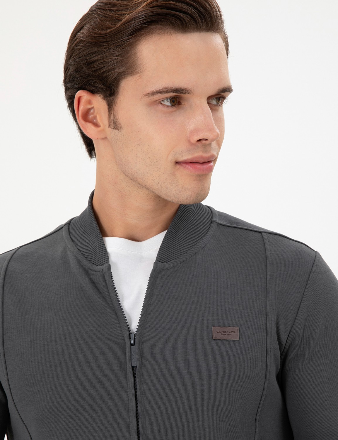 U.S. Polo Assn. Erkek Antrasit Hırka (Örme) 50293386-VR006 görsel 2
