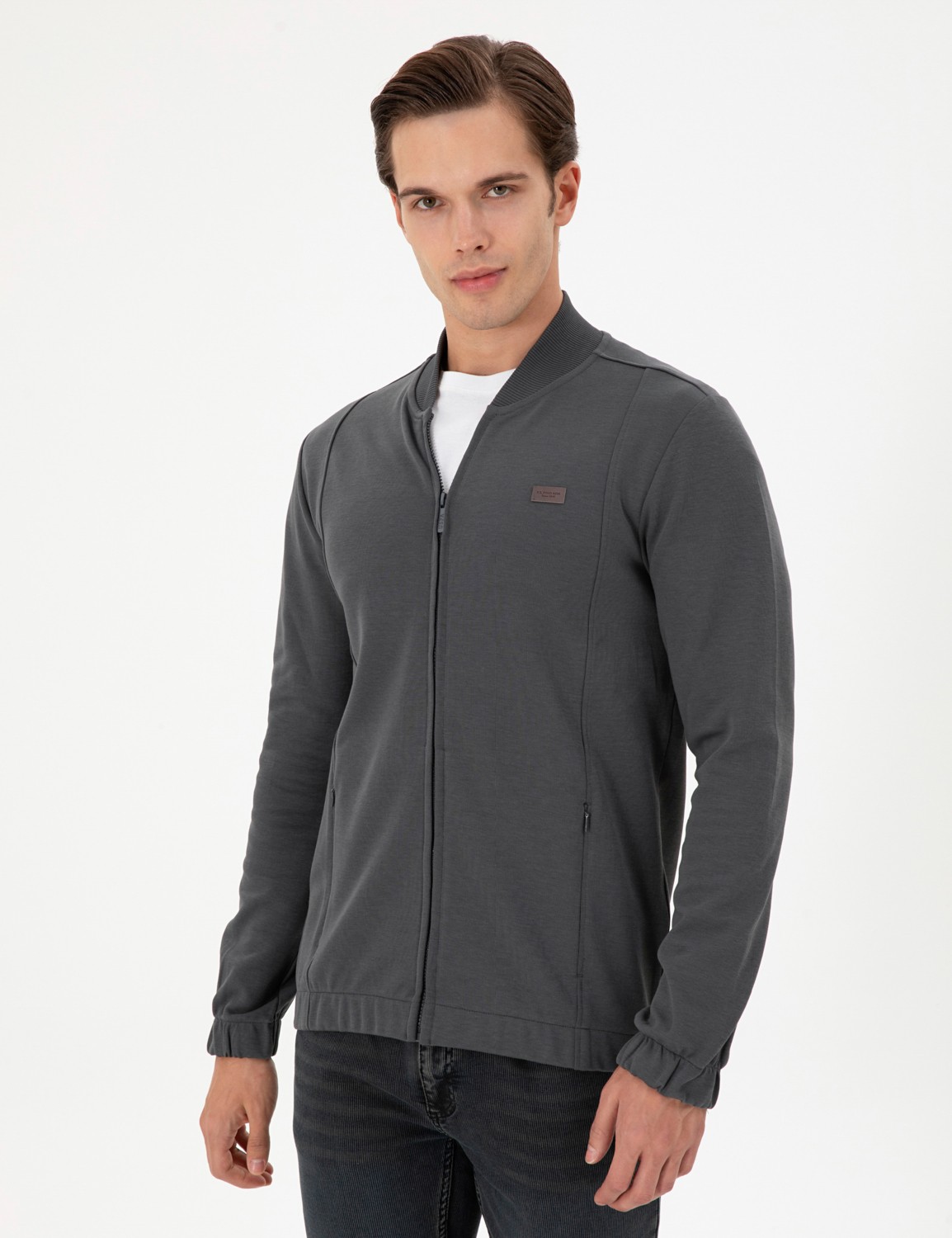U.S. Polo Assn. Erkek Antrasit Hırka (Örme) 50293386-VR006 görsel 3