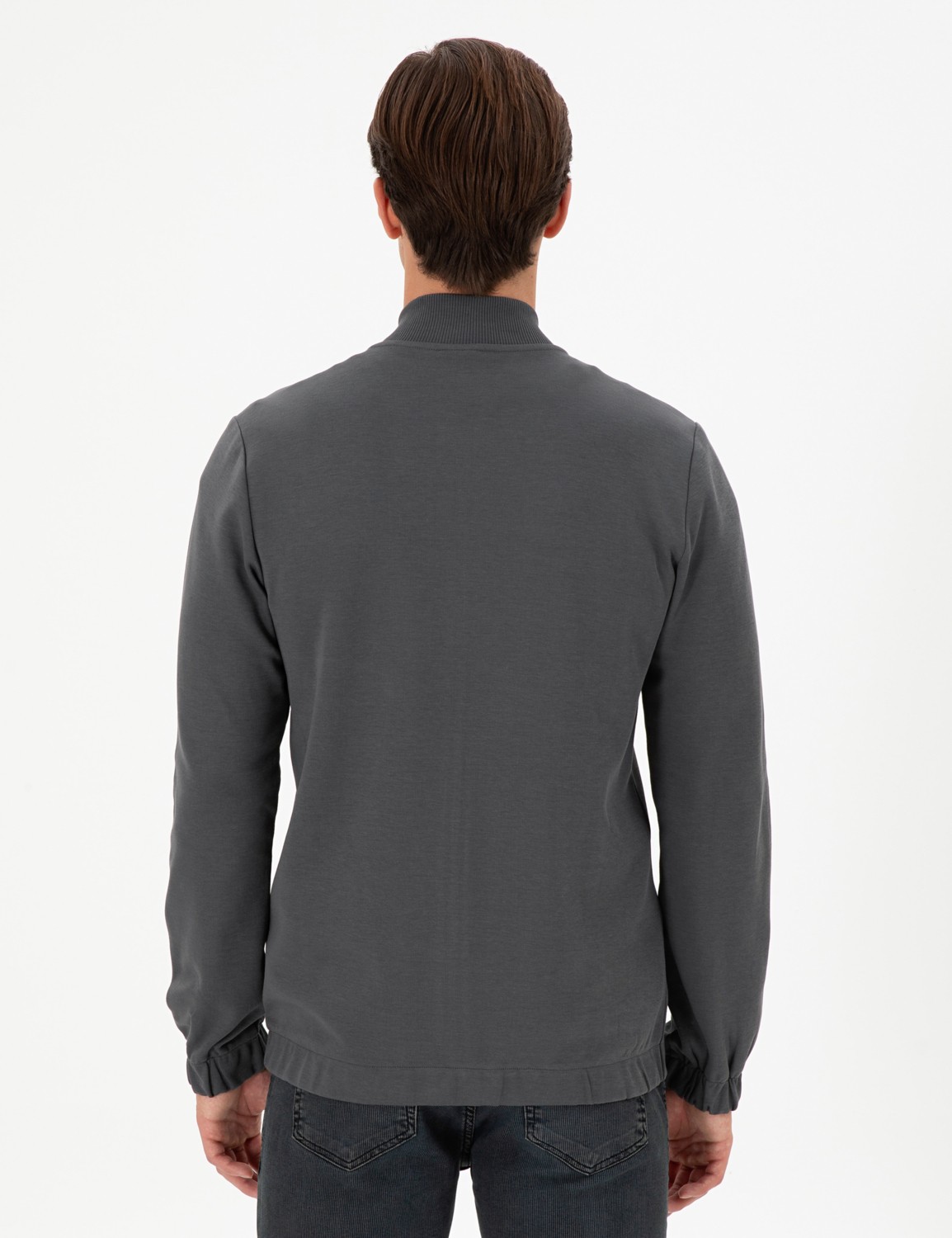 U.S. Polo Assn. Erkek Antrasit Hırka (Örme) 50293386-VR006 görsel 5
