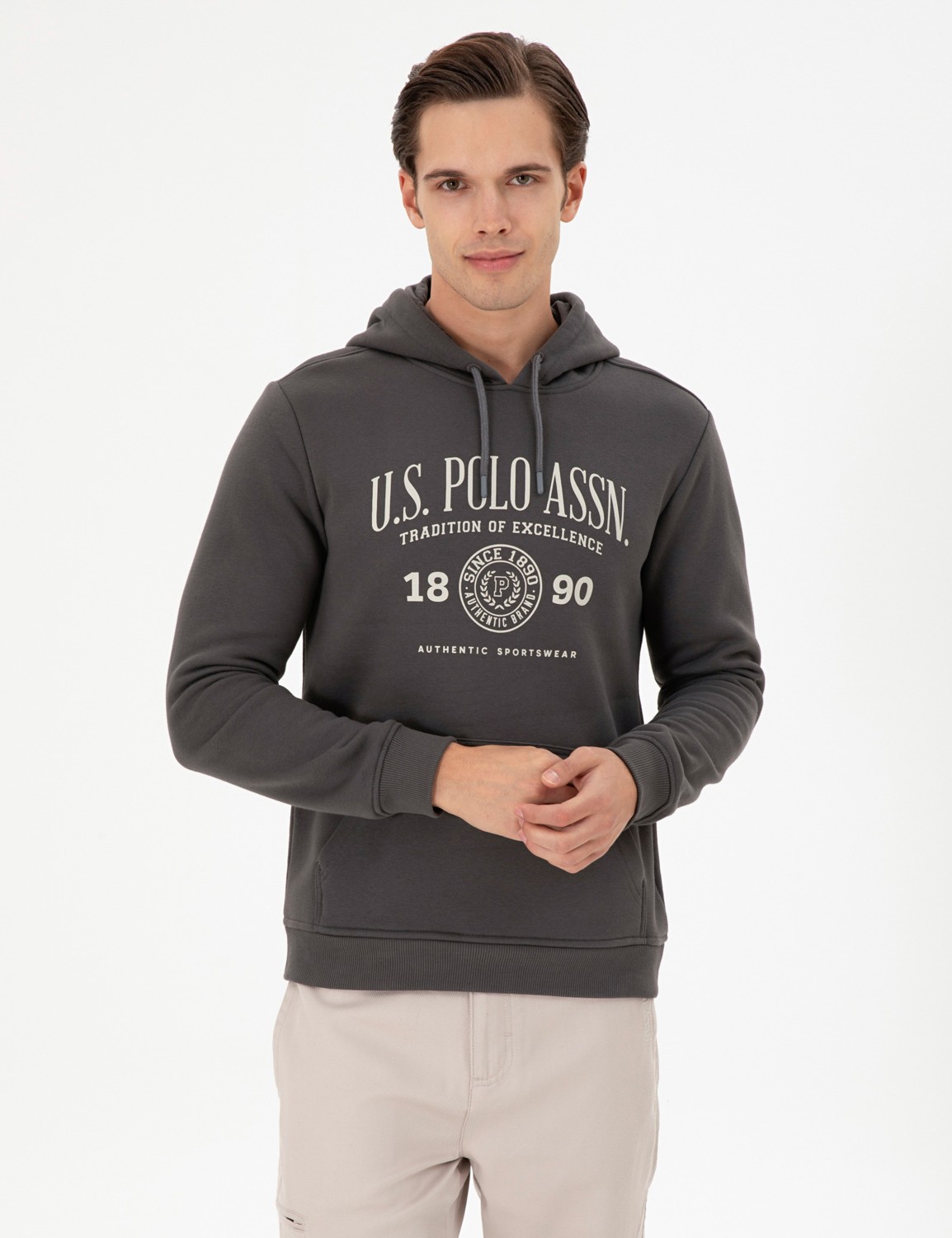 U.S. Polo Assn. Erkek Antrasit Sweatshirt 50293446-VR006