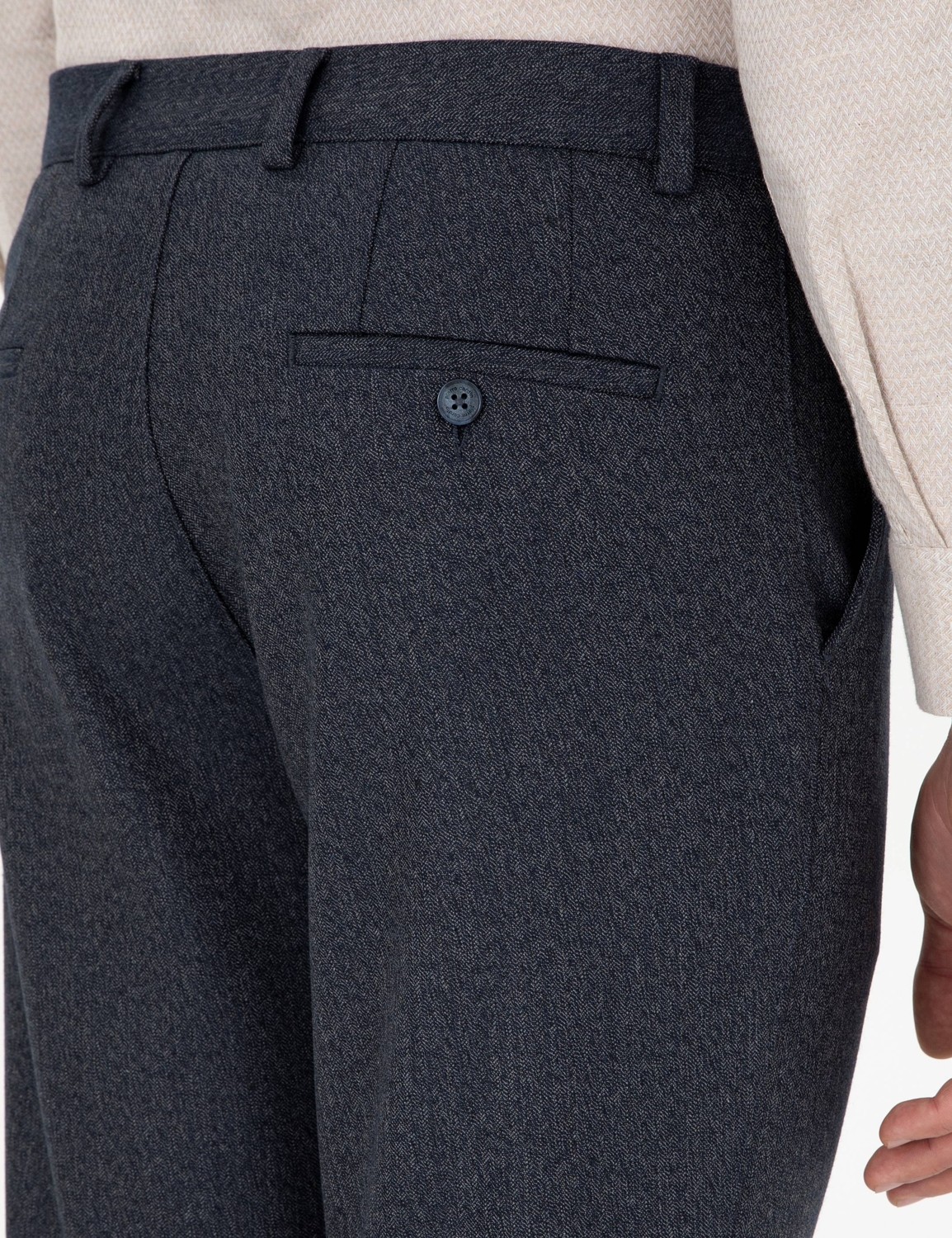 Pierre Cardin Kahverengi Slim Fit Kumaş Pantolon 50292959 VR029 görsel 6