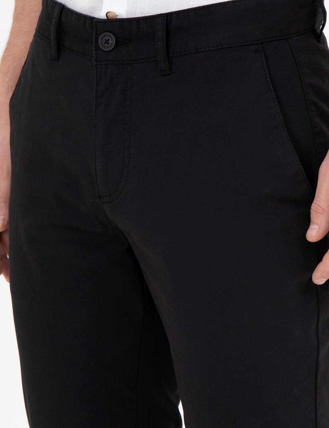 Pierre Cardin Erkek Siyah Slim Fit Kanvas Pantolon 50288511-VR046 görsel 6