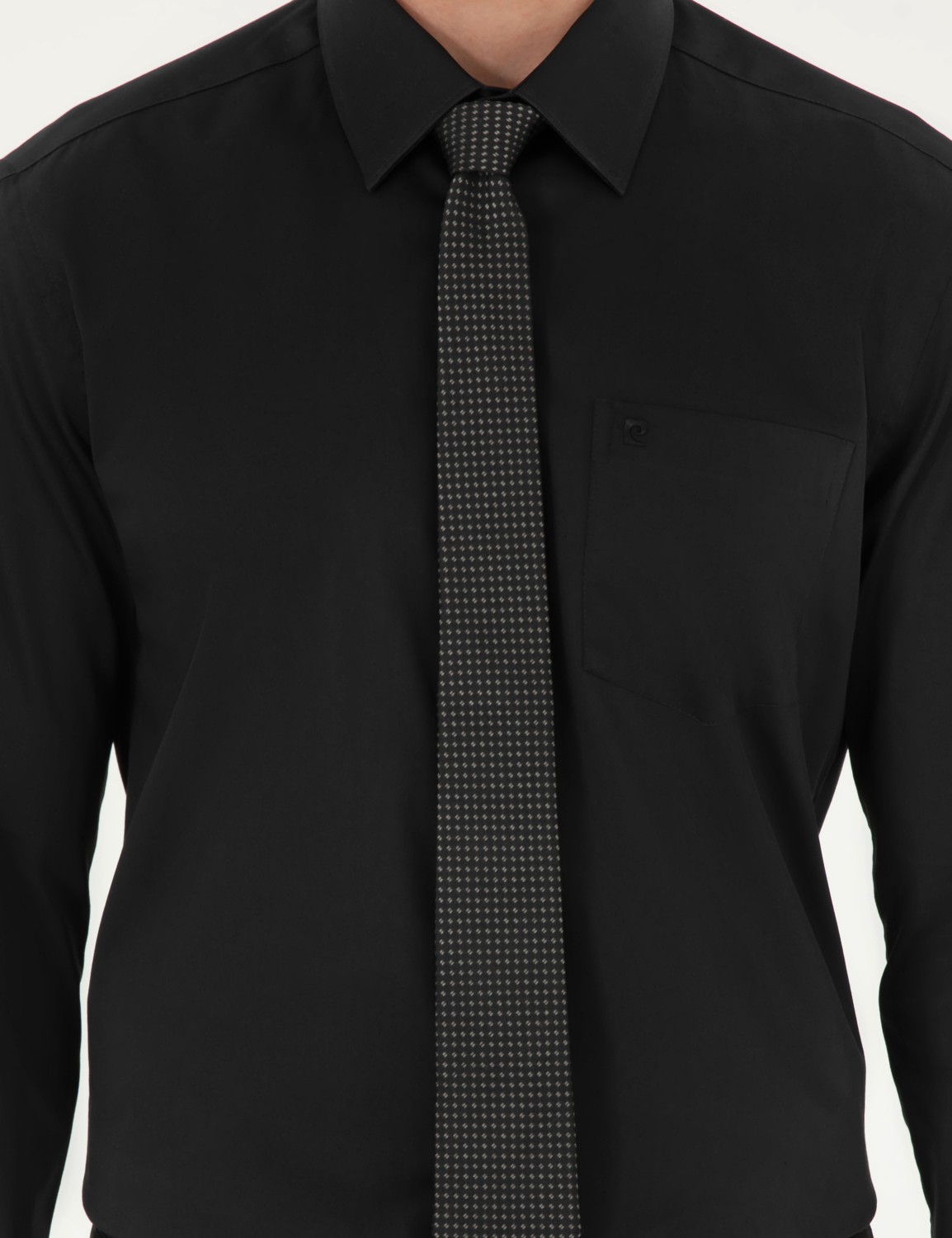 Pierre Cardin Erkek Beyaz %100 Pamuk Parlak Saten Regular Fit Uzun Kollu Basic Gömlek 50292536-VR013 görsel 6