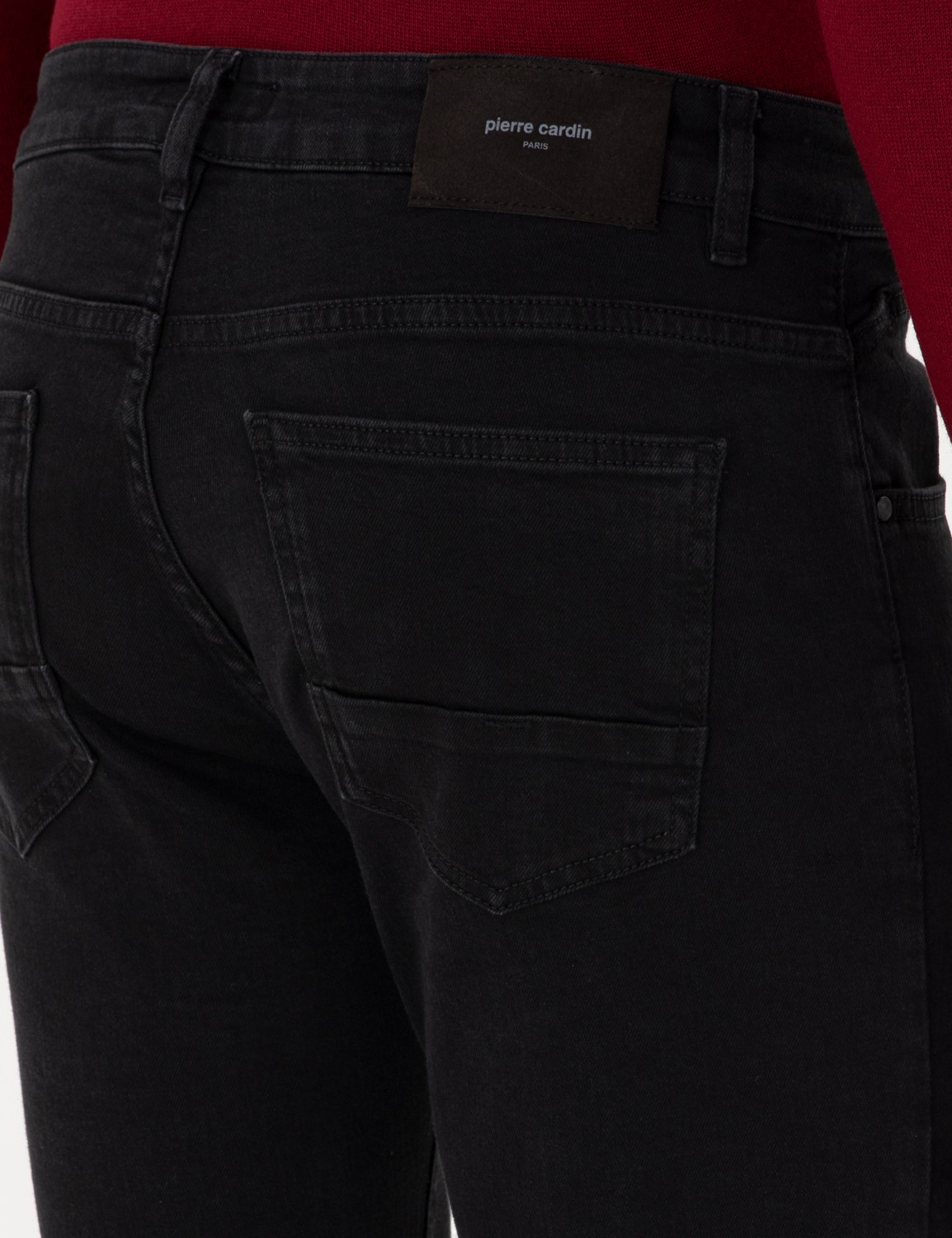 Pierre Cardin Erkek Siyah Slim Fit Jean Pantolon 50299876-VR046 görsel 6