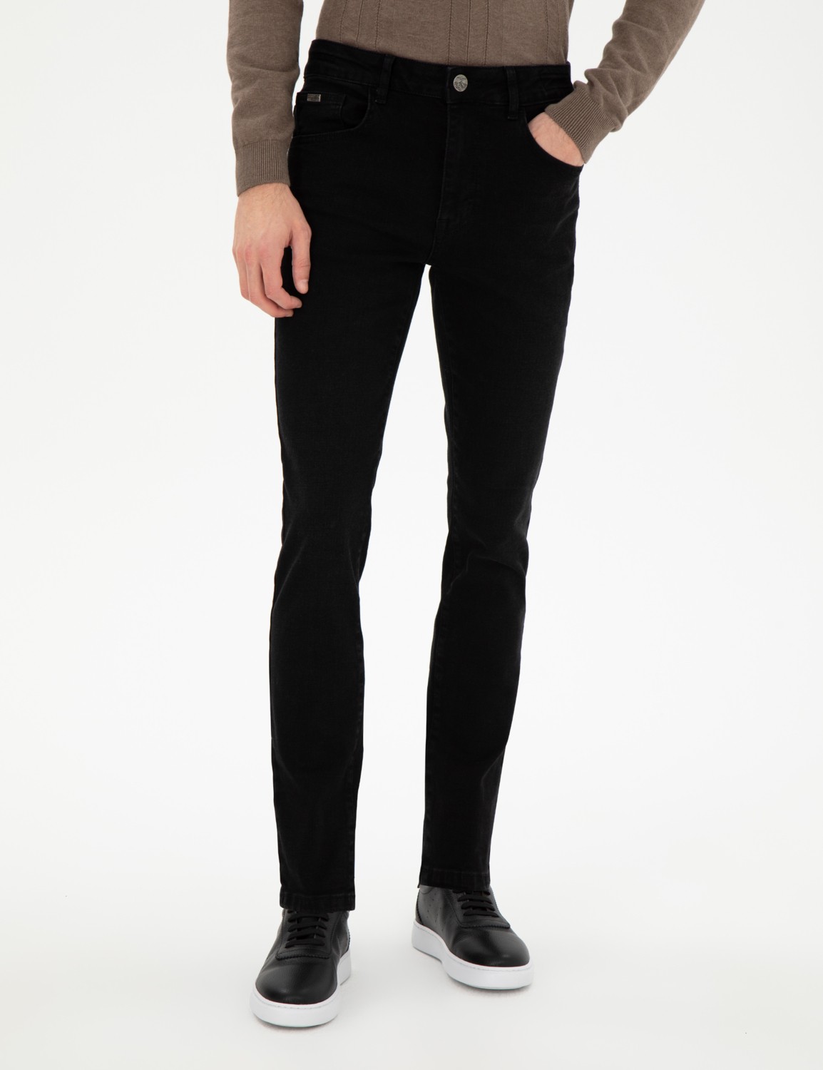Pierre Cardin Erkek Antrasit Slim Fit Jean Pantolon 50307411-VR006 görsel 2