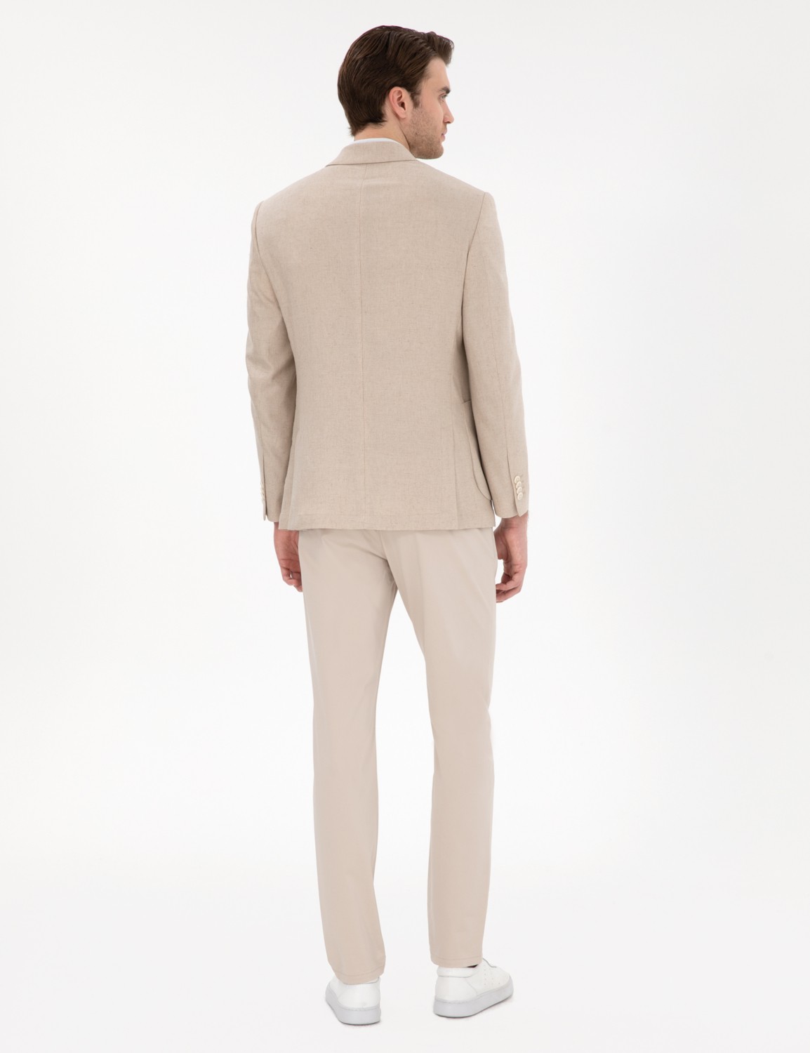 Pierre Cardin Erkek Açık Mavi Slim Fit Yazlık Kanvas Pantolon 50305450-VR003 görsel 4