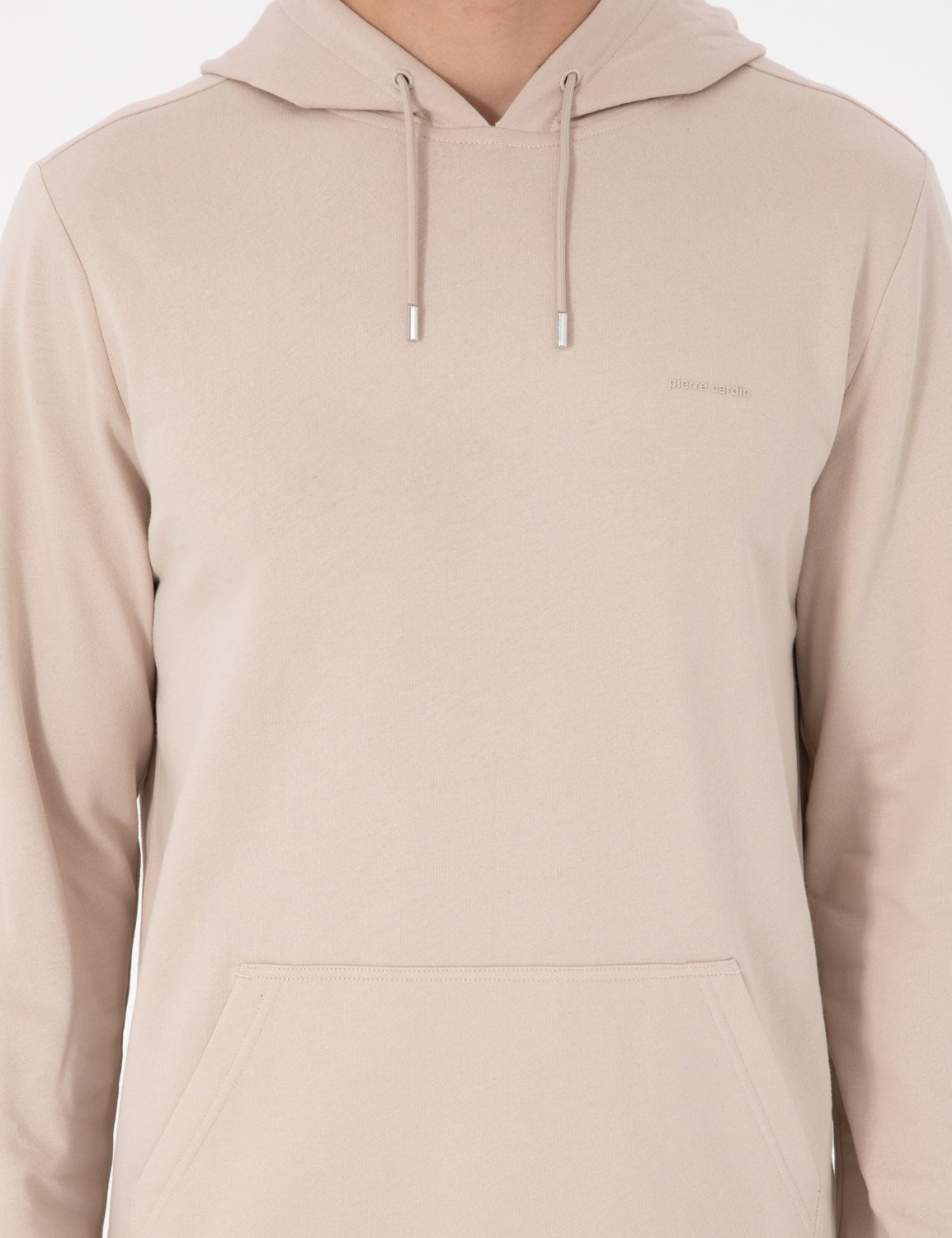 Pierre Cardin Erkek Siyah Regular Fit Kapüşonlu Sweatshirt 50298987-VR046 görsel 6
