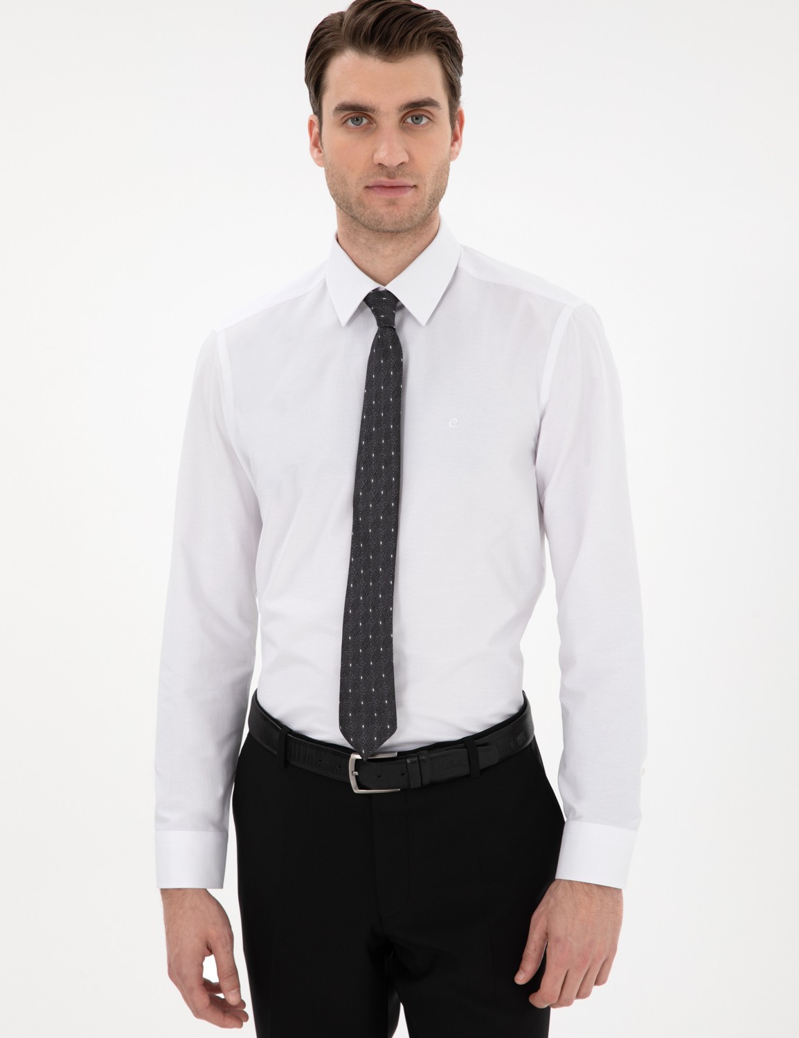Pierre Cardin Erkek Açık Mavi Slim Fit Uzun Kollu Basic Gömlek 50307297-VR003 görsel 3