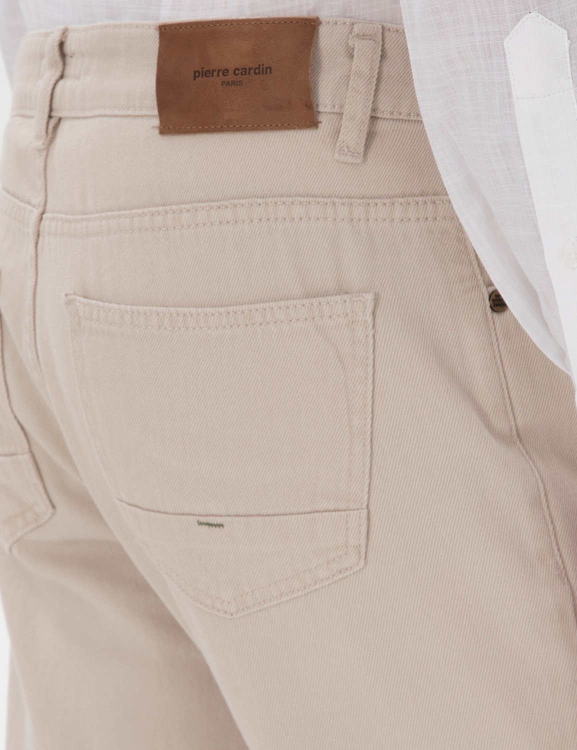 Pierre Cardin Erkek Bej Slim Fit Jean Pantolon 50302674-VR011 görsel 6
