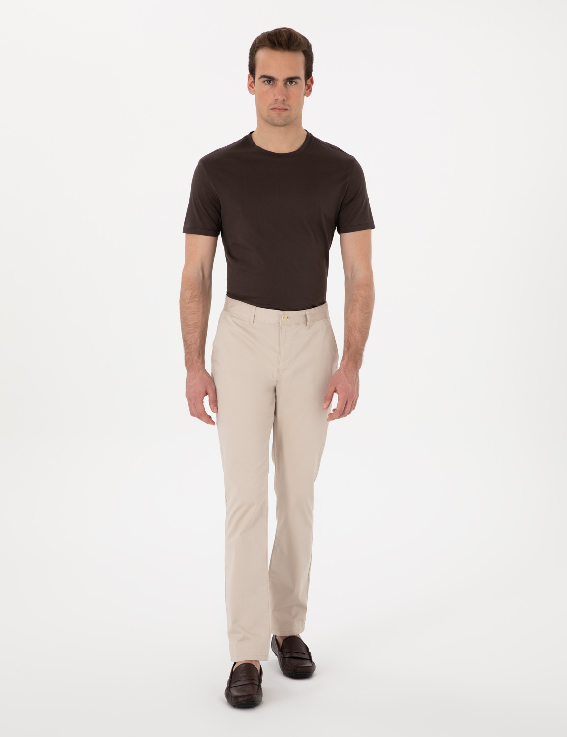 Pierre Cardin Erkek Lacivert Regular Fit Basic Kanvas Pantolon 50305473-VR033