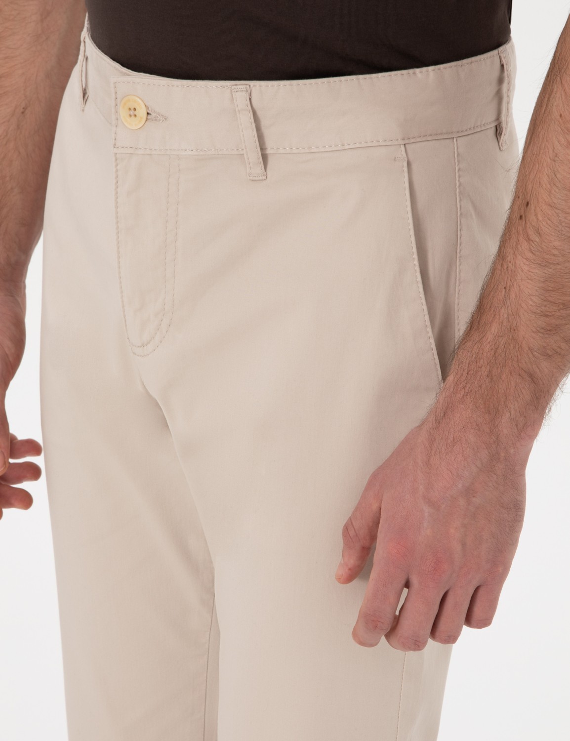 Pierre Cardin Erkek Lacivert Regular Fit Basic Kanvas Pantolon 50305473-VR033 görsel 5
