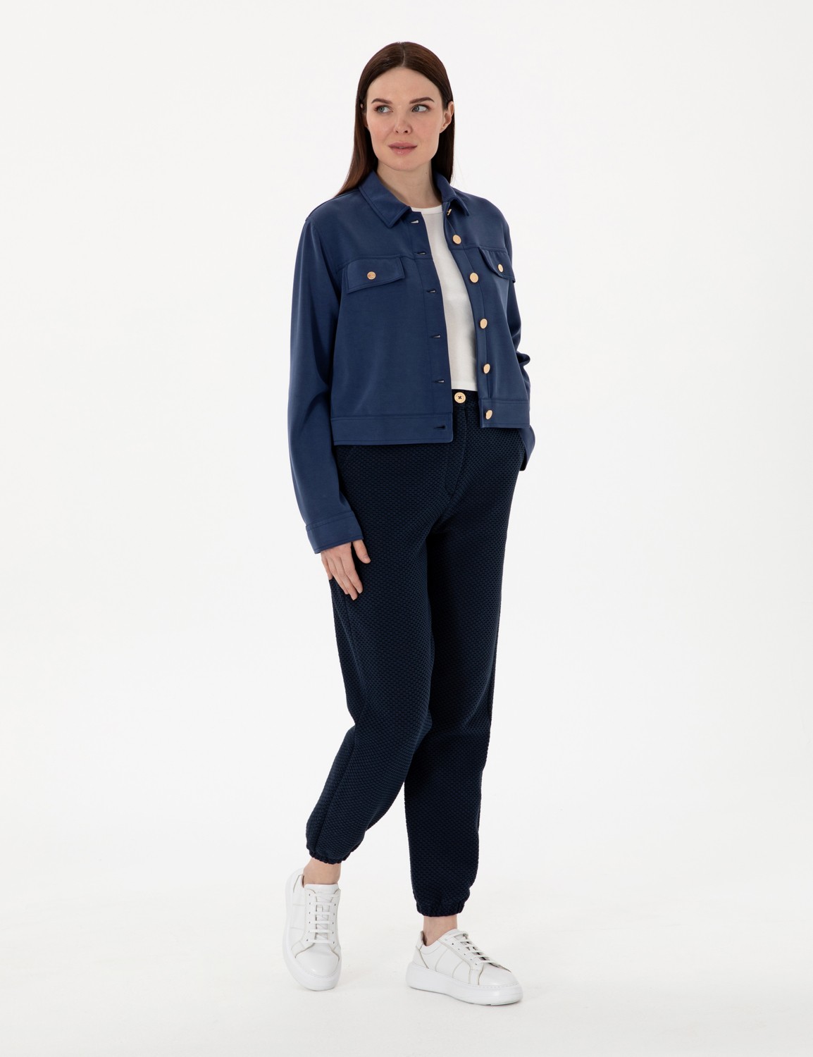 Pierre Cardin Kadın Lacivert Jogger Fit Eşofman Altı 50297842-VR033 görsel 3