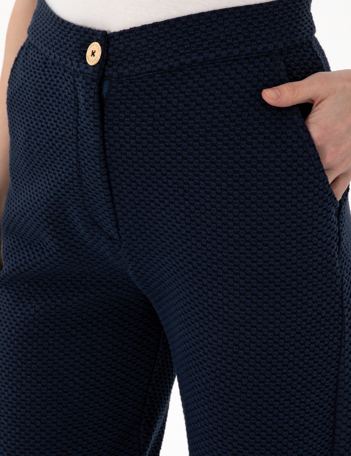 Pierre Cardin Kadın Lacivert Jogger Fit Eşofman Altı 50297842-VR033 görsel 5