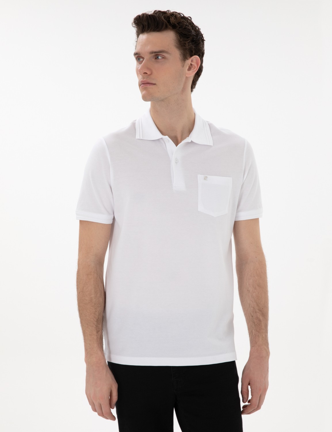 Pierre Cardin Erkek Koyu Mavi Regular Fit %100 Pamuk Polo Yaka Basic Tişört 50306552-VR032