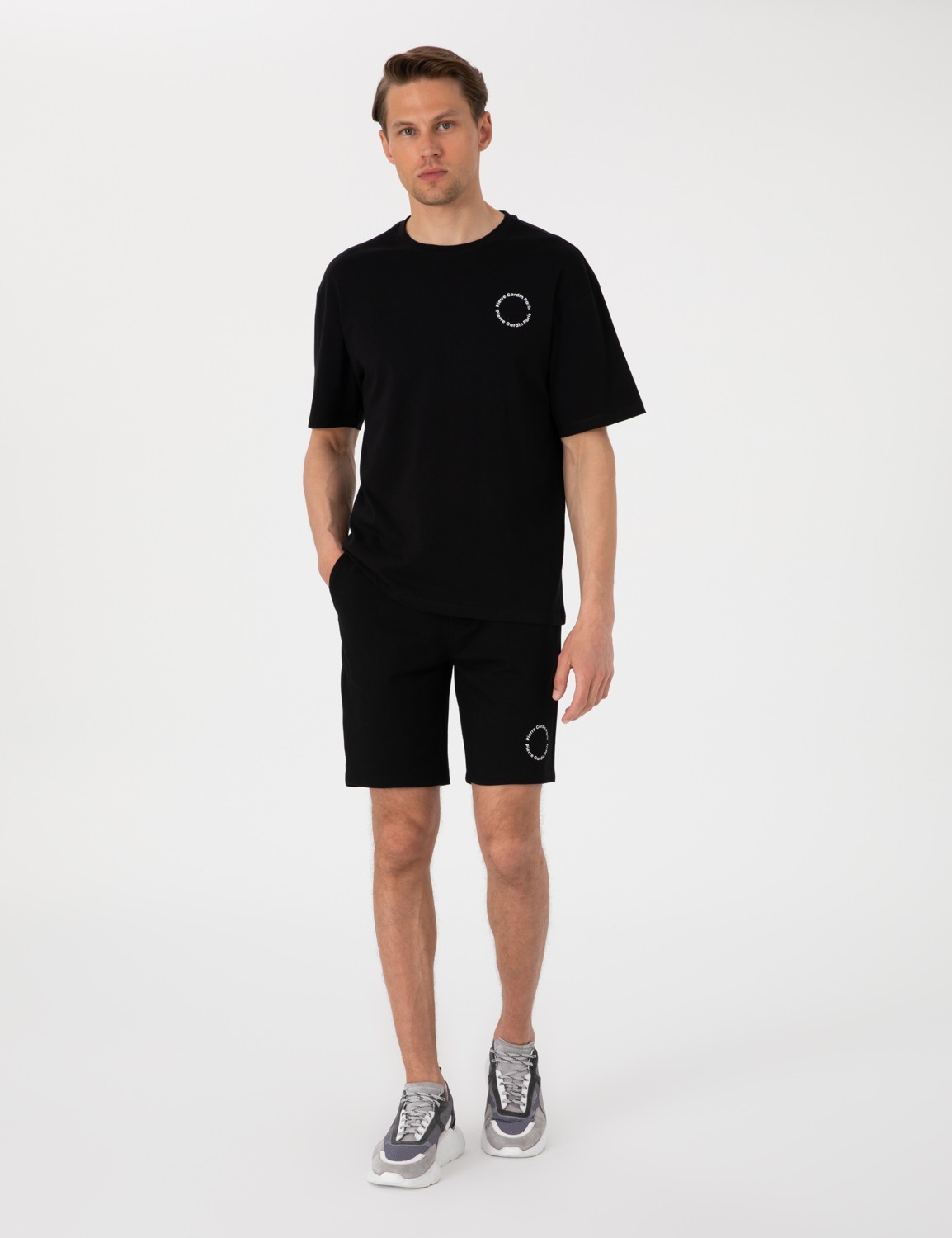 Pierre Cardin Erkek Haki Regular Fit Örme Şort 50310107-VR027 görsel 7