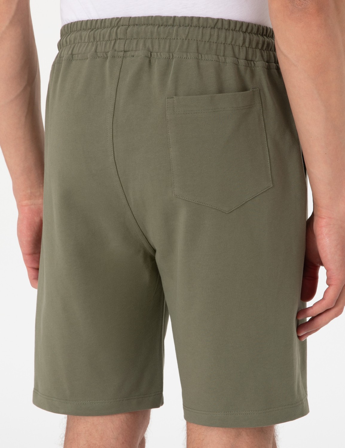 Pierre Cardin Erkek Haki Regular Fit Örme Şort 50310107-VR027 görsel 6
