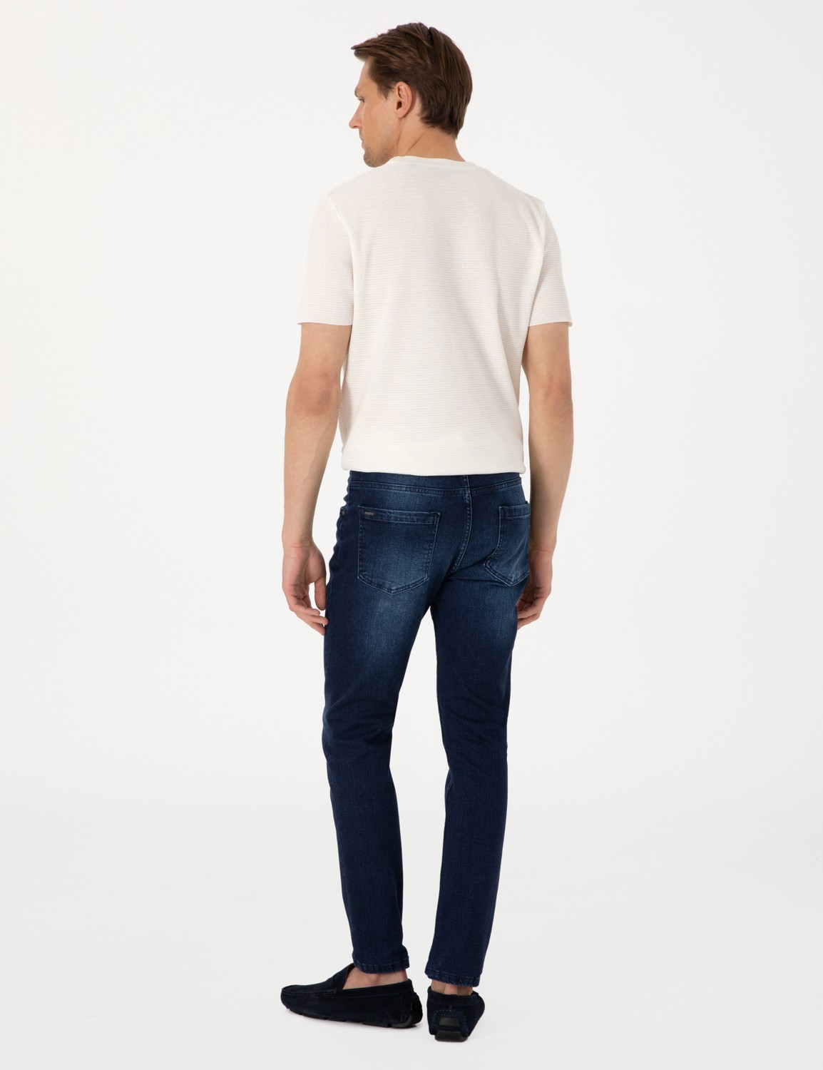 Pierre Cardin Erkek Lacivert Slim Fit Jean Pantolon 50309014-VR033 görsel 4