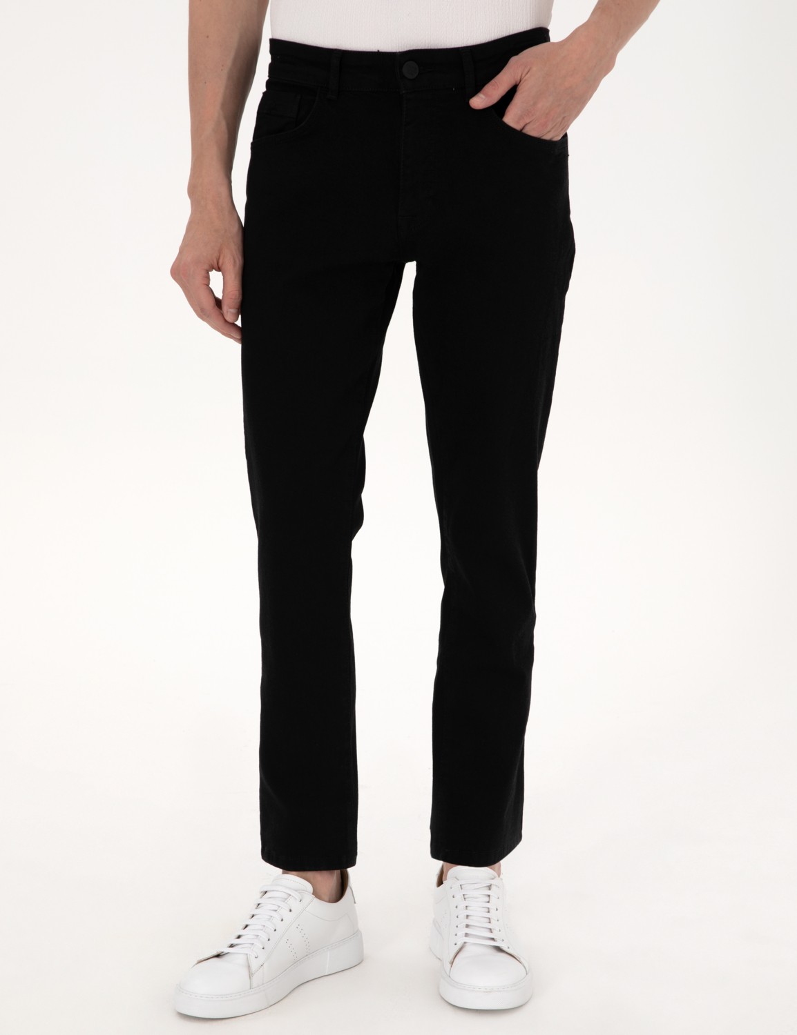 Pierre Cardin Erkek Siyah Straight Fit Jean Pantolon 50308941-VR046 görsel 2