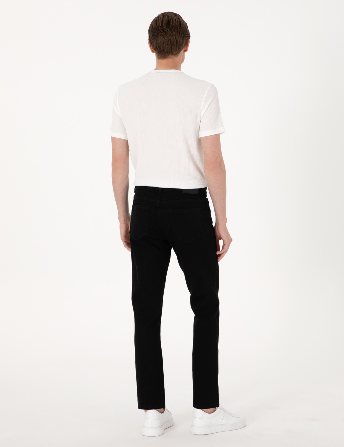 Pierre Cardin Erkek Siyah Straight Fit Jean Pantolon 50308941-VR046 görsel 4