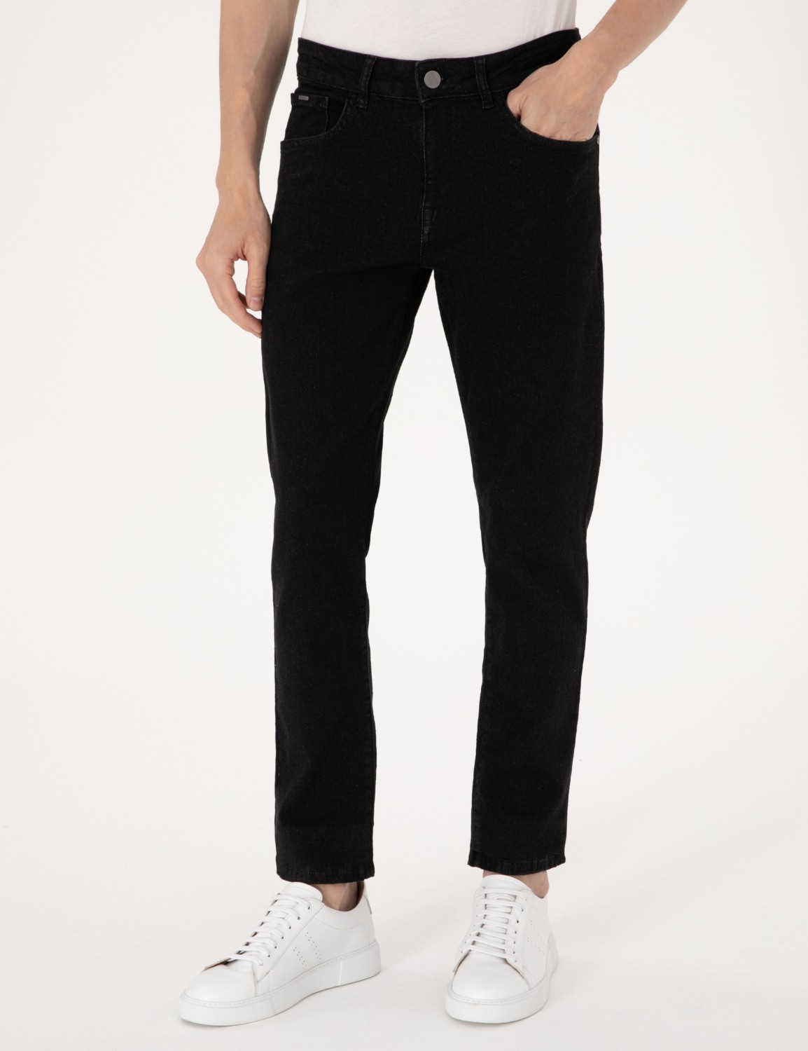 Pierre Cardin Erkek Siyah Slim Fit Jean Pantolon 50308928-VR046 görsel 2